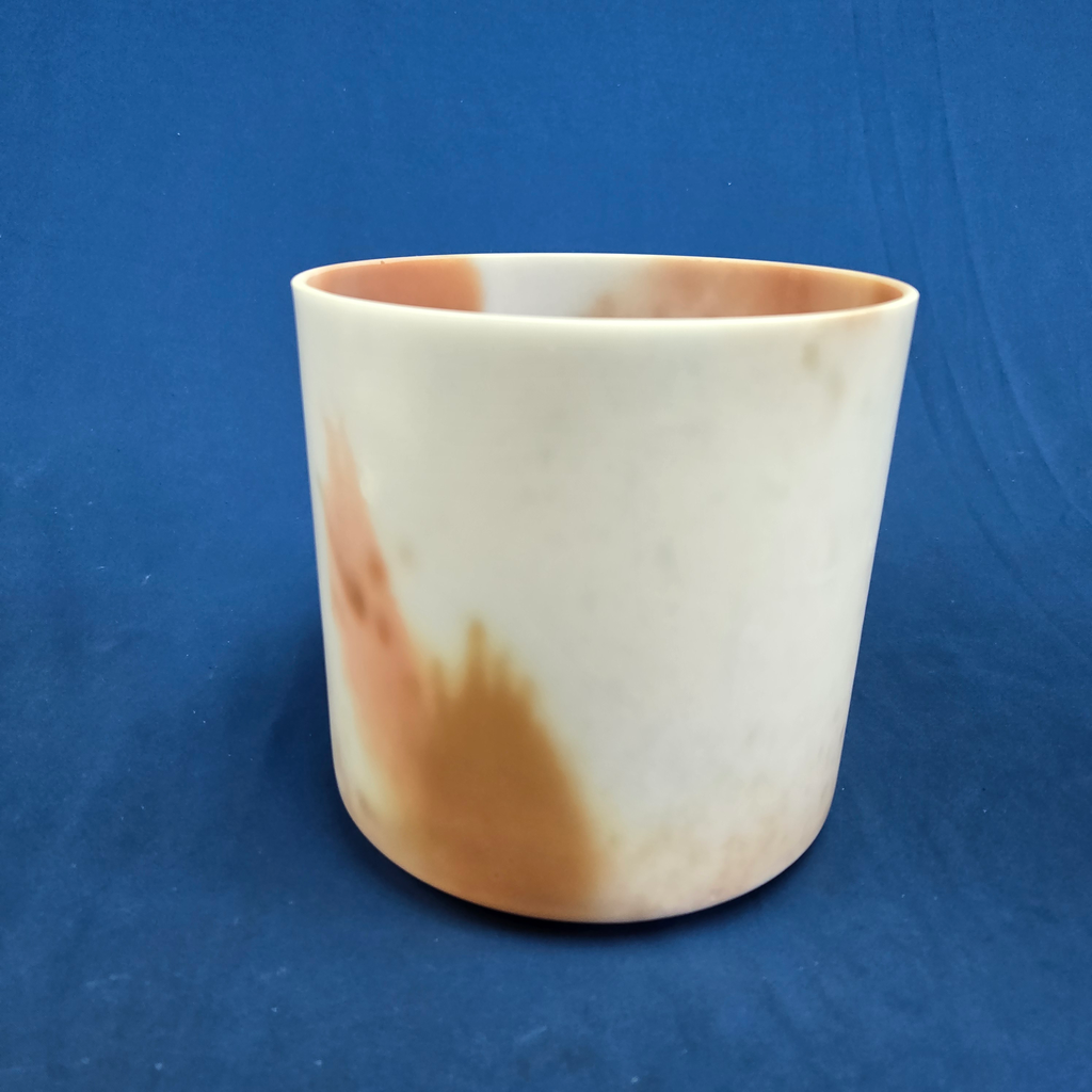 [3500] [#3500] Cacao & Rose Petal Infused Quartz Crystal Singing Bowl | 7" | 4G-23 | 386 Hz