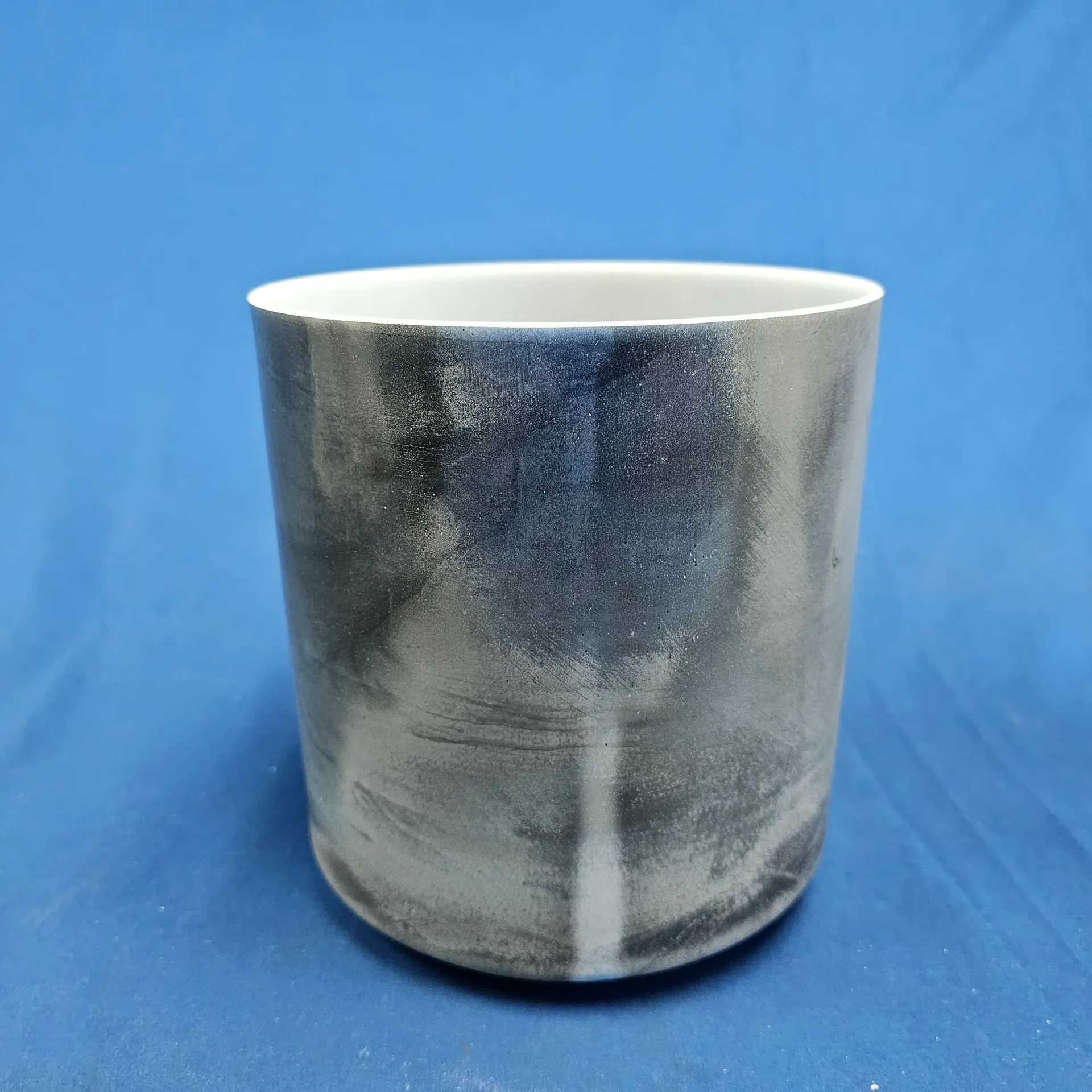 [#3504] 7" Dumortierite Infused Quartz Crystal Singing Bowl | 4F-17 | 345 Hz
