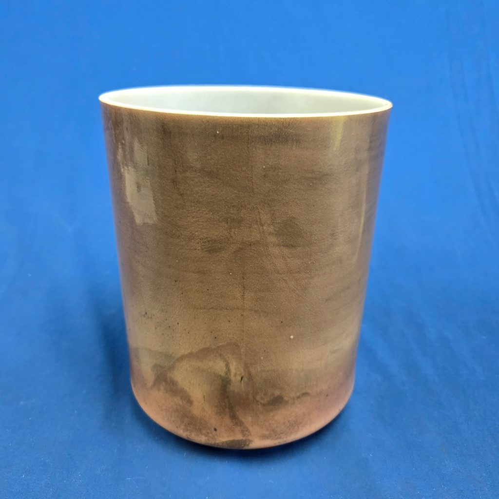 [#3511] Cacao Infused Quartz Crystal Singing Bowl | 7" | 4G+33 | 399 Hz