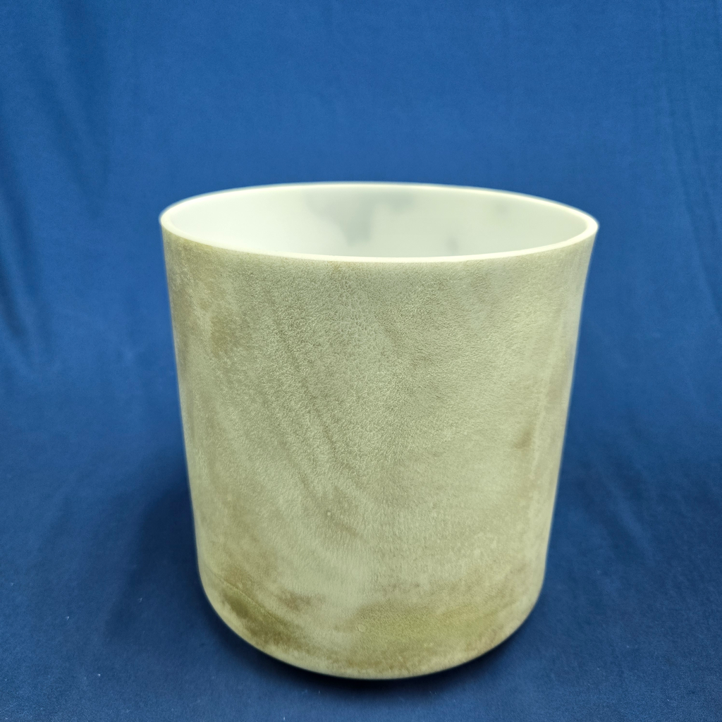 [3517] [#3517] 7" Matcha Infused Quartz Crystal Singing Bowl | 4G-37 | 383 Hz