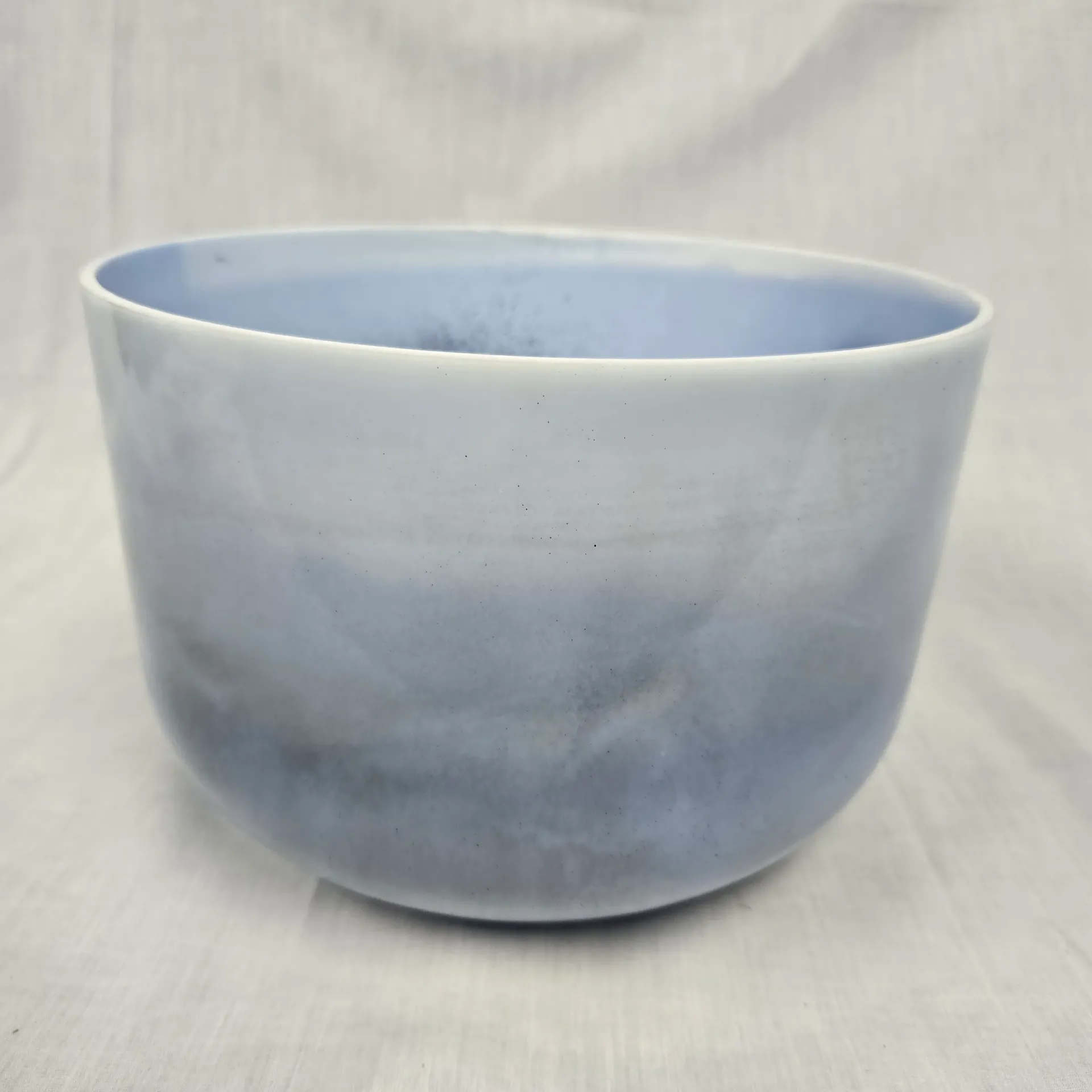[#3583] 10" Chrysocolla Infused Quartz Crystal Singing Bowl | 3G#-18 | 205 Hz