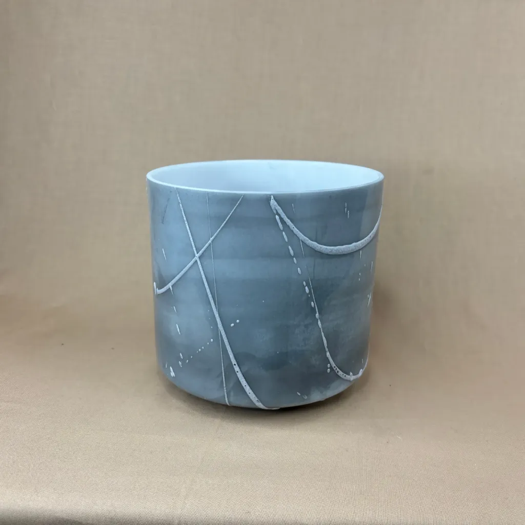 [1044] Stibnite Quartz Crystal Singing Bowl | 6.5" A Note (+35) | Uplift Frequencies | #1044