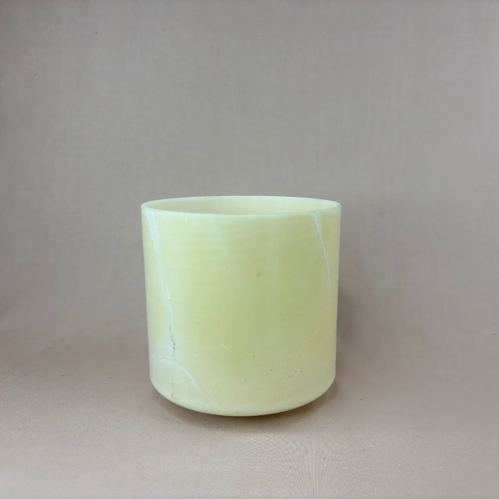 [1074] [#1074] 6.5" Devalite Infused Quartz Crystal Singing Bowl | A-25
