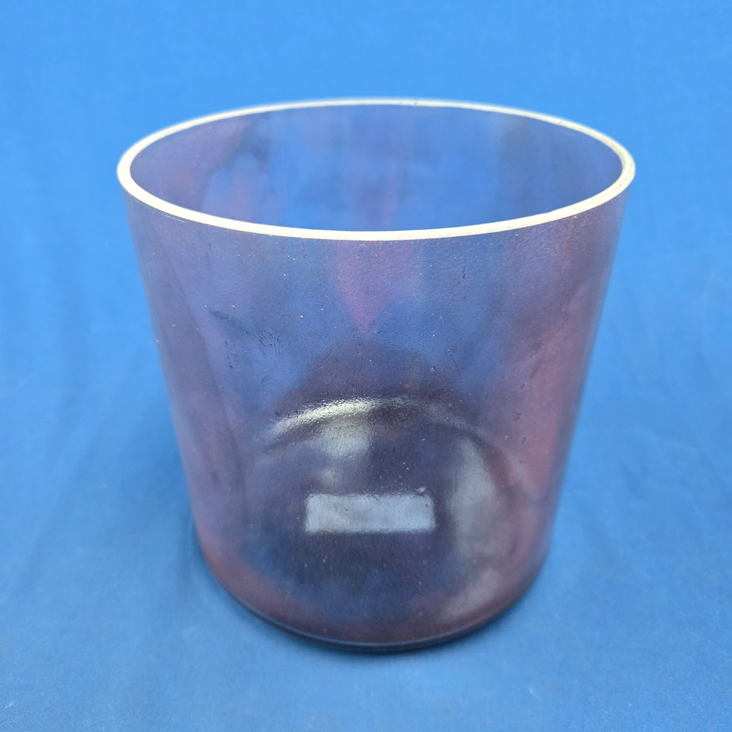 [#3619] Purpurite Infused Quartz Crystal Singing Bowl | 7" | 4F#-34 | 362 Hz
