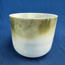 [#3681] 10" Spearmint & Blueberry Infused Quartz Crystal Singing Bowl | 3A-46 | 214 Hz