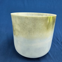 [#3683] 10" Spearmint & Blueberry Infused Quartz Crystal Singing Bowl | 3G+44 | 201 Hz