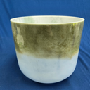 [#3684] 10" Spearmint & Blueberry Infused Quartz Crystal Singing Bowl | 3A0 | 220 Hz