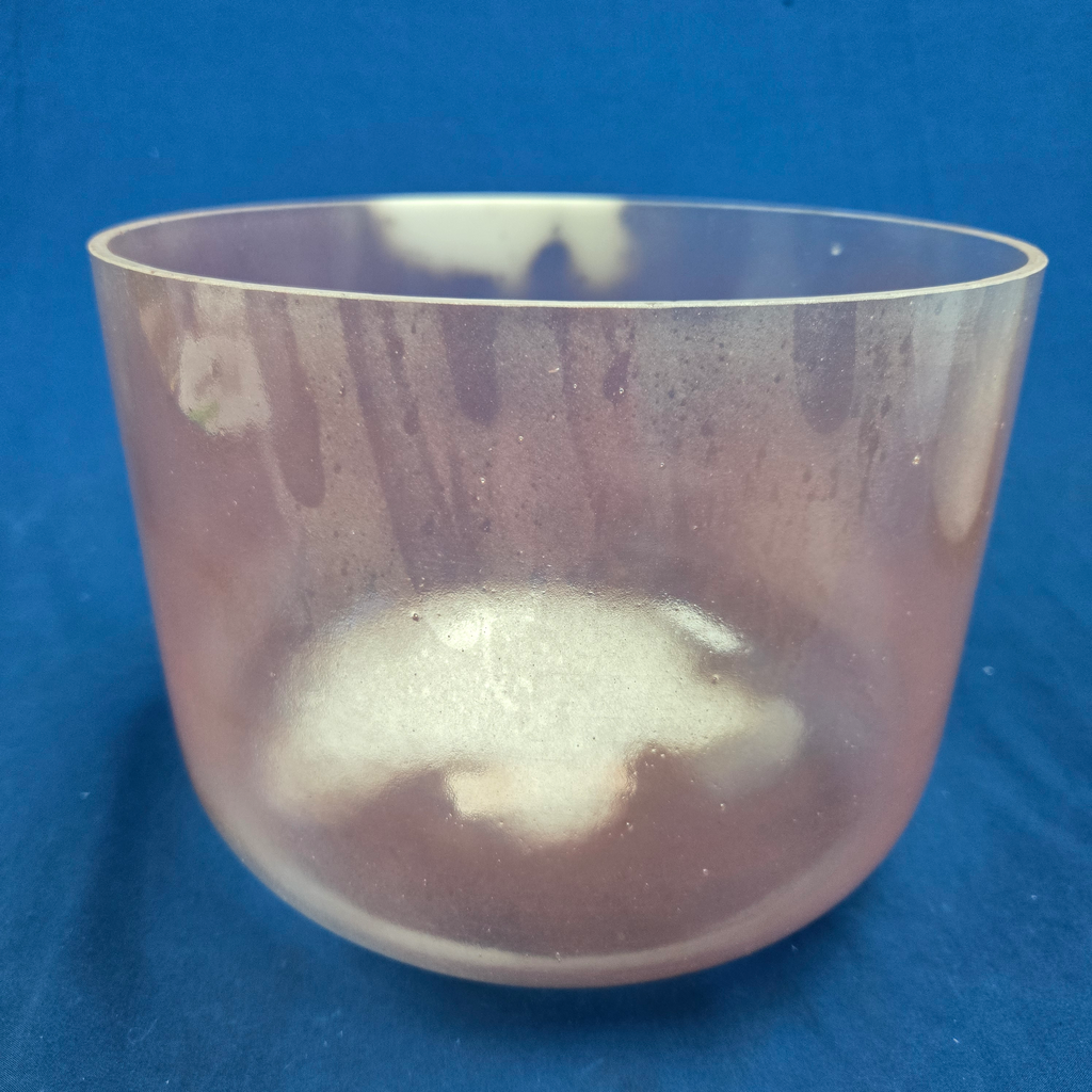 [3692] [#3692] 10" Halite Infused Quartz Crystal Singing Bowl | 3A-45 | 214 Hz