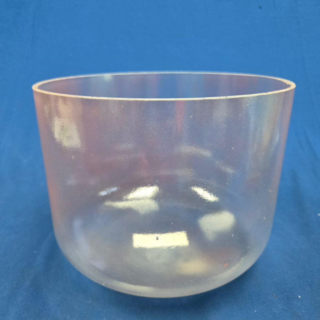 [3693] [#3693] 10" Halite Infused Quartz Crystal Singing Bowl | 3A-5 | 219 Hz