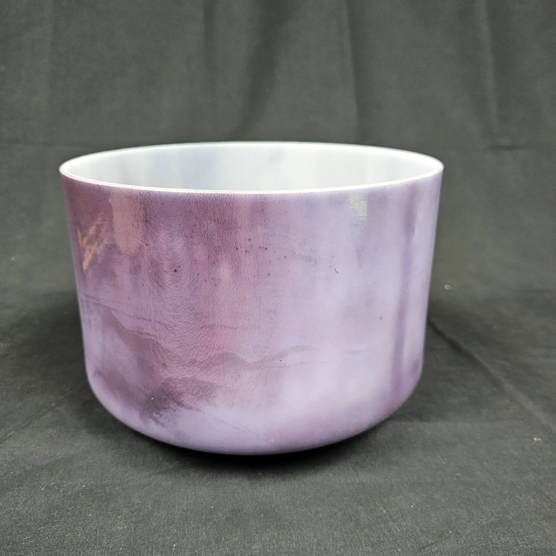 [1140] [#1140] 9" Magenta Sapphire Infused Quartz Crystal Singing Bowl | 4E-35 | 323 Hz
