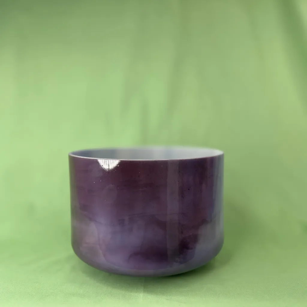 [1140] Magenta Sapphire Quartz Crystal Singing Bowl | 9" E Note (-5) | #1140