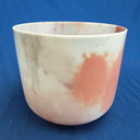 [#3697] 10" Cacao & Rose Petal Infused Quartz Crystal Singing Bowl | 3G-24 | 193 Hz