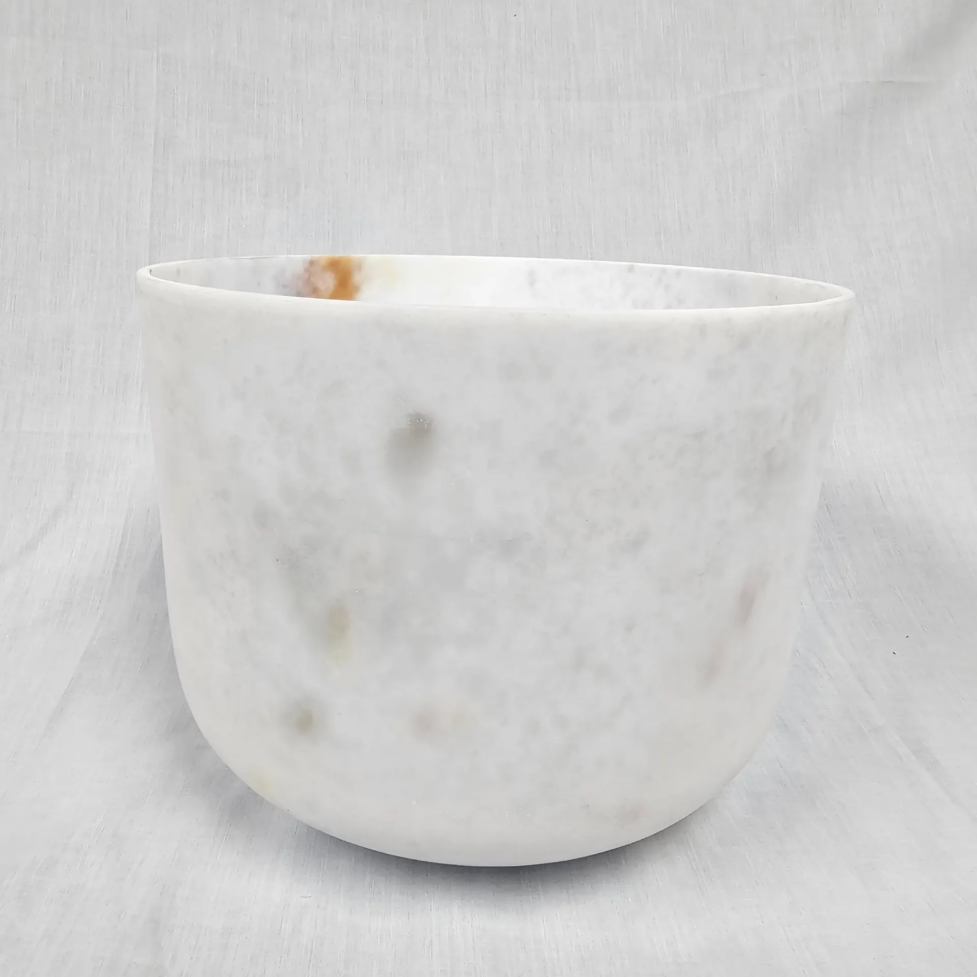 [#3702] 10" Cacao & Rose Petal Infused Quartz Crystal Singing Bowl | 3A#+11 | 234 Hz