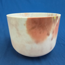 [#3705] Cacao & Rose Petal Infused Quartz Crystal Singing Bowl | 10" | 3G+44 | 201 Hz