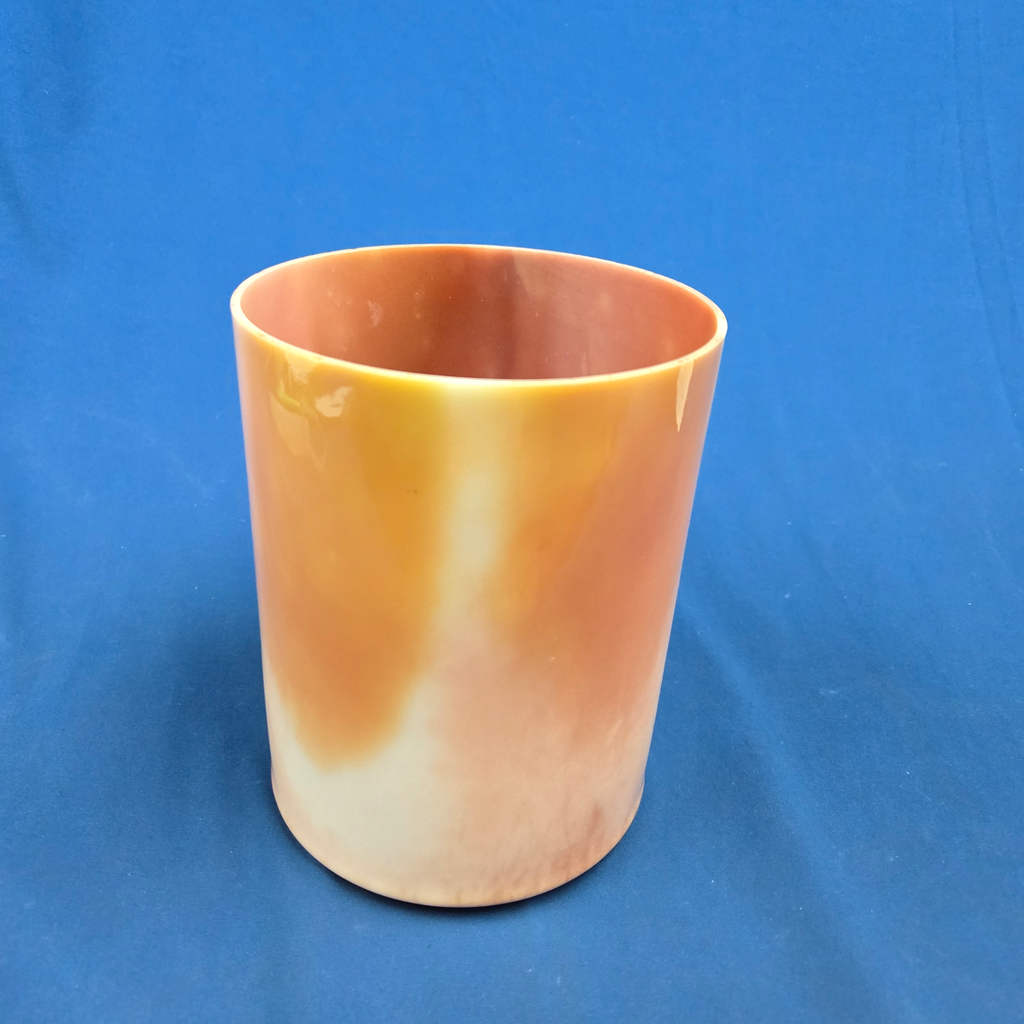 [3713] [#3713] 6" Cacao & Rose Petal Infused Quartz Crystal Singing Bowl | 4D#-26 | 306 Hz