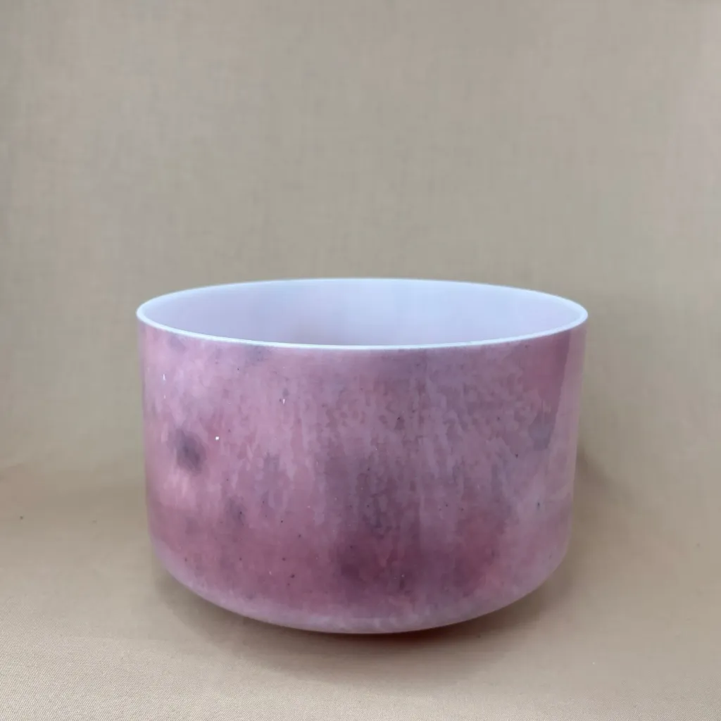 [1156] [#1156] 9" Cobalt Calcite Infused Quartz Crystal Singing Bowl | D#-5