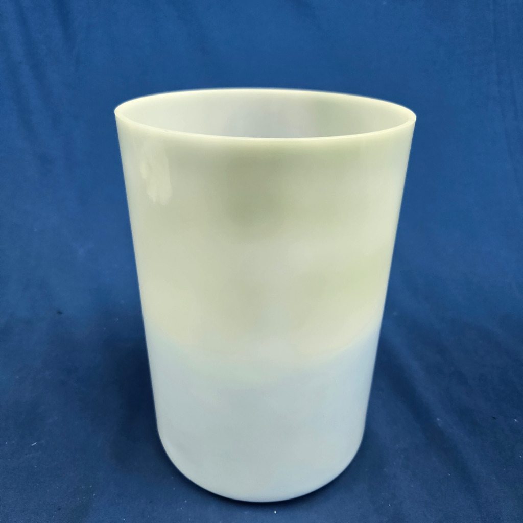 [3733] [#3733] 6" Spearmint & Blueberry Infused Quartz Crystal Singing Bowl | 4G#+15 | 419 Hz