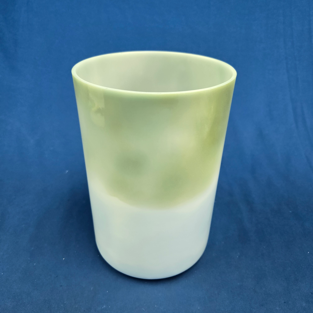 [3737] [#3737] 6" Spearmint & Blueberry Infused Quartz Crystal Singing Bowl | 4G#-11 | 412 Hz