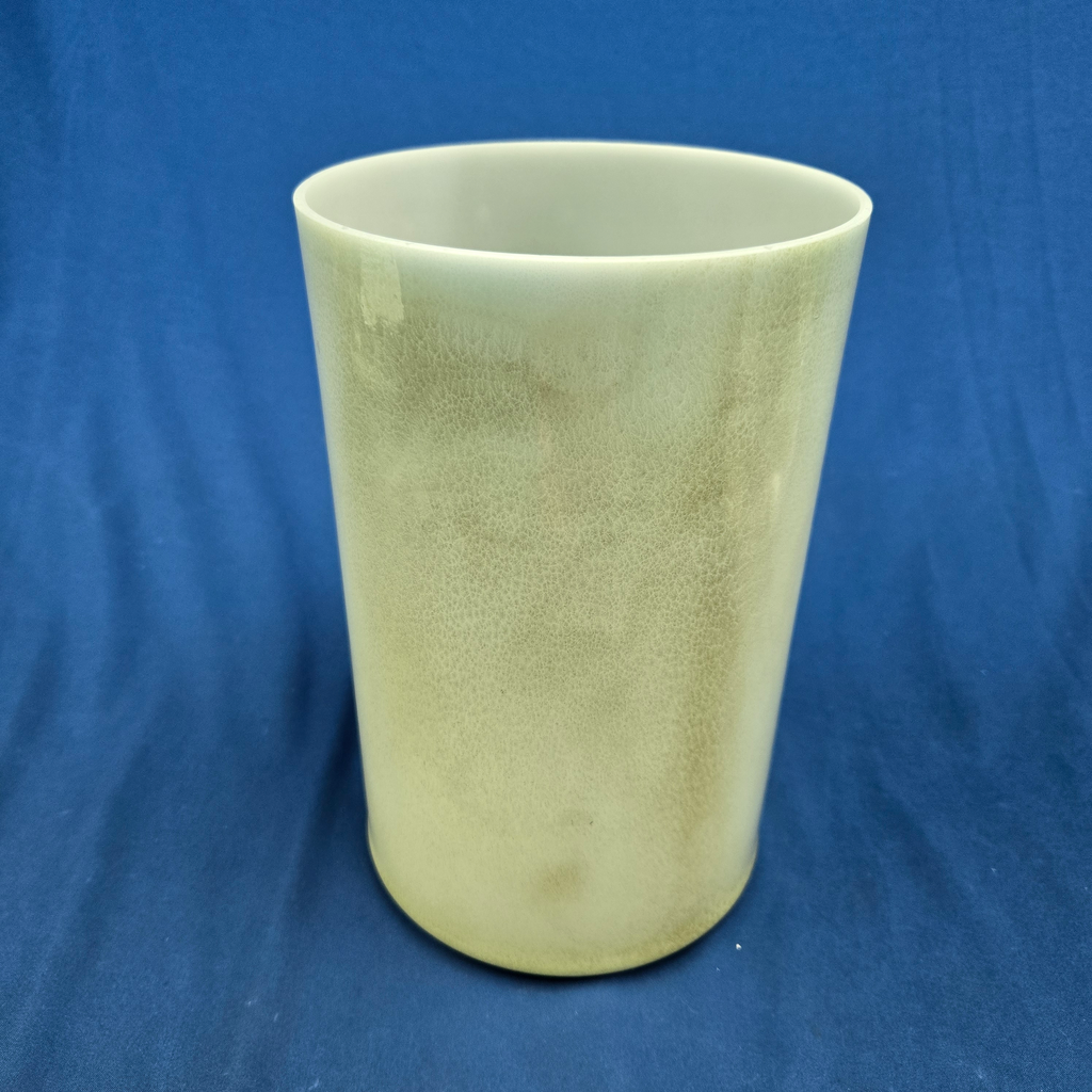 [3755] [#3755] 6" Matcha Infused Quartz Crystal Singing Bowl | 4D#+35 | 317 Hz