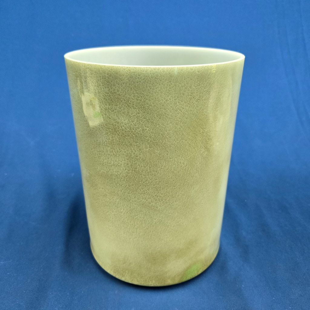 [3758] [#3758] 6" Matcha Infused Quartz Crystal Singing Bowl | 4F#+8 | 371 Hz