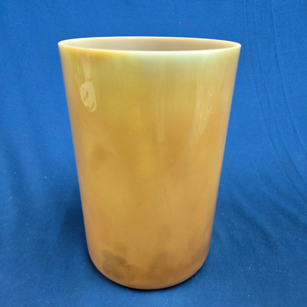 [3763] [#3763] 6" Golden Honey Infused Quartz Crystal Singing Bowl | 4G#+7 | 417 Hz