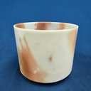 [#3777] 8" Cacao & Rose Petal Infused Quartz Crystal Singing Bowl | 4D#-19 | 307 Hz