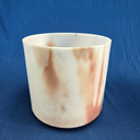 [#3783] 8" Cacao & Rose Petal Infused Quartz Crystal Singing Bowl | 4D-42 | 286 Hz