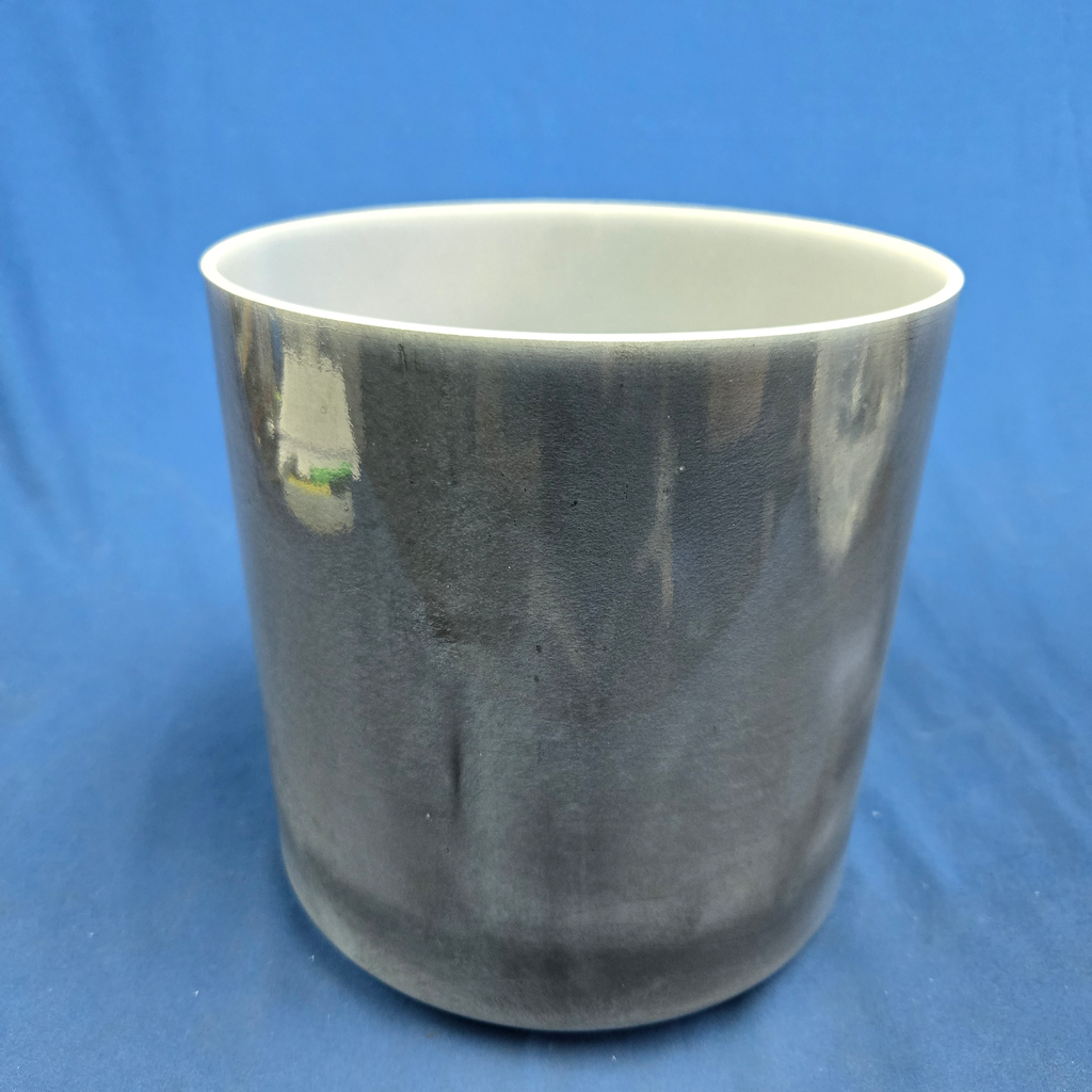 [3785] [#3785] 8" Dumortierite Infused Quartz Crystal Singing Bowl | 4C#+43 | 284 Hz