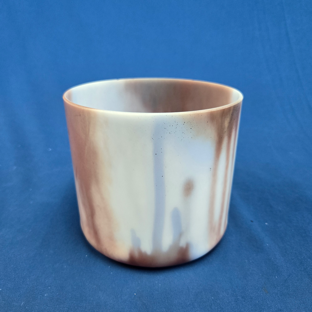 [3787] [#3787] 6" Lepidolite Infused Quartz Crystal Singing Bowl | 4G+27 | 398 Hz