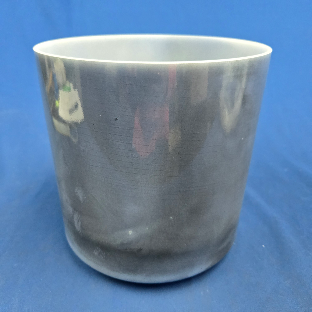 [3788] [#3788] 8" Dumortierite Infused Quartz Crystal Singing Bowl | 4C#+18 | 280 Hz