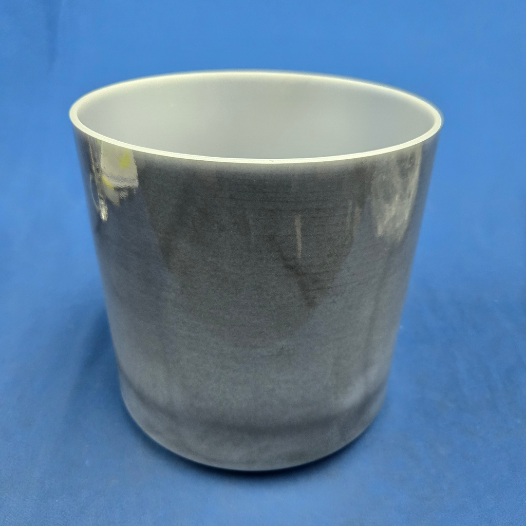 [3792] [#3792] 8" Dumortierite Infused Quartz Crystal Singing Bowl | 4C#-11 | 275 Hz