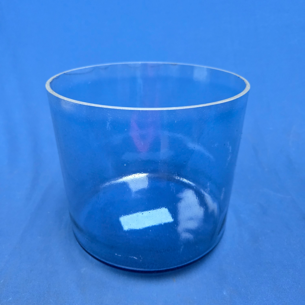 [3838] [#3838] Blue Sapphire Infused Quartz Crystal Singing Bowl | 8" | 4D#-44 | 303 Hz