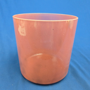 [#1223] 7" Peach Garnet Infused Quartz Crystal Singing Bowl | F#-25