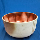 [#3864] 14" Cacao & Rose Petal Infused Quartz Crystal Singing Bowl | 3A-12 | 218 Hz
