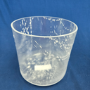 [3868] Vibrational Cleanse & Herkimer Diamond Infused Quartz Crystal Singing Bowl | 7" | 4G#+27 | 421 Hz