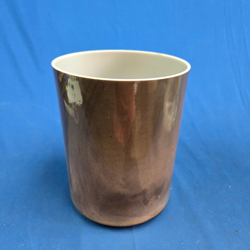[3878] Cacao Infused Quartz Crystal Singing Bowl | 7" | 4D+14 | 296 Hz