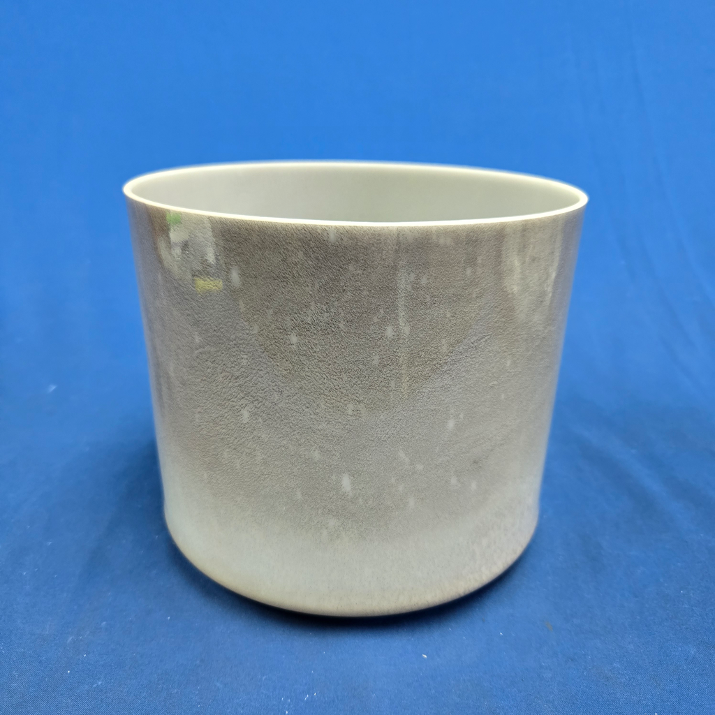 [3883] [#3883] 7" Cappuccino Infused Quartz Crystal Singing Bowl | 4C+46 | 268 Hz
