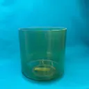[#1236] 7" Tsavorite Infused Quartz Crystal Singing Bowl | 4C#+18 | 280 Hz
