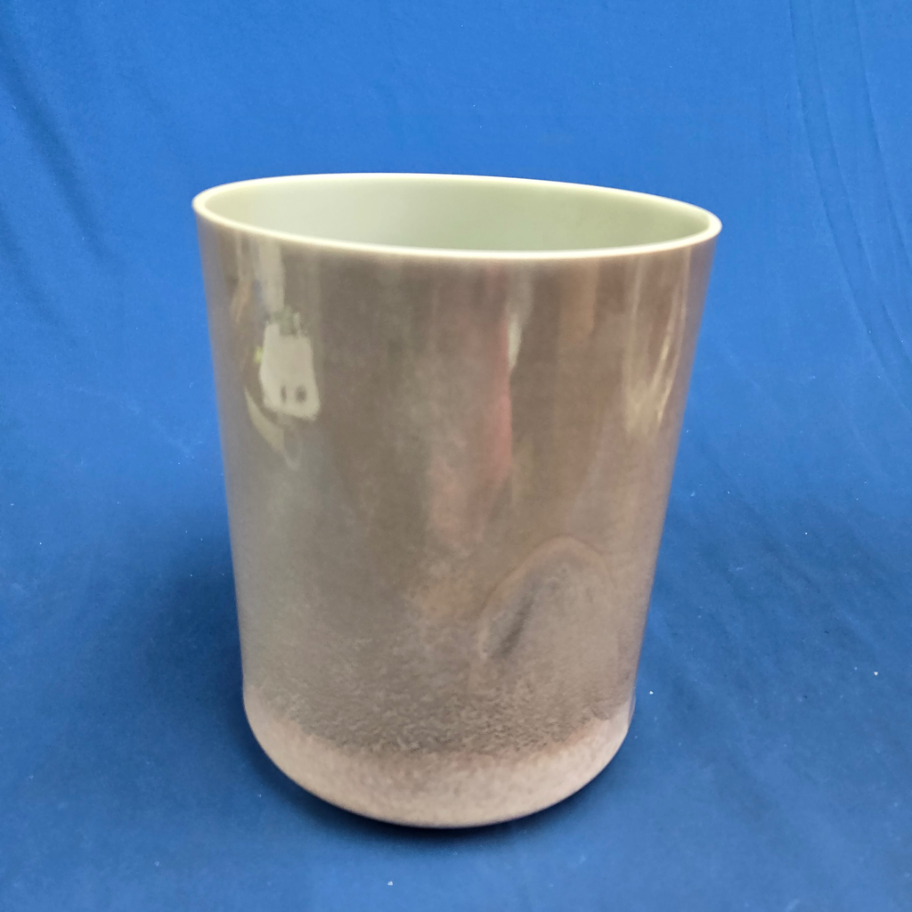 [3886] [#3886] 7" Cappuccino Infused Quartz Crystal Singing Bowl | 4D#+44 | 319 Hz