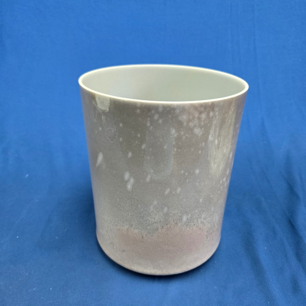 [3889] [#3889] 7" Cappuccino Infused Quartz Crystal Singing Bowl | 4C#+37 | 283 Hz