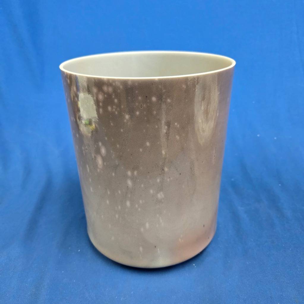 [3890] [#3890] 7" Cappuccino Infused Quartz Crystal Singing Bowl | 4C#+27 | 281 Hz
