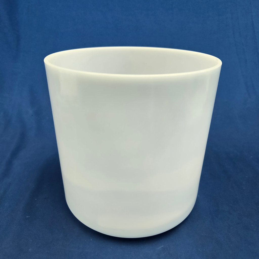 [#3893] 7" Moonstone Infused Quartz Crystal Singing Bowl | 4F#+30 | 376 Hz