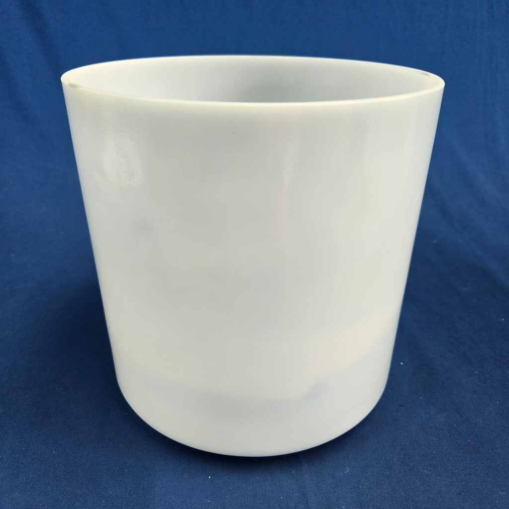 [3894] [3894] Moonstone Infused Quartz Crystal Singing Bowl | 7" | 4F#-25 | 364 Hz