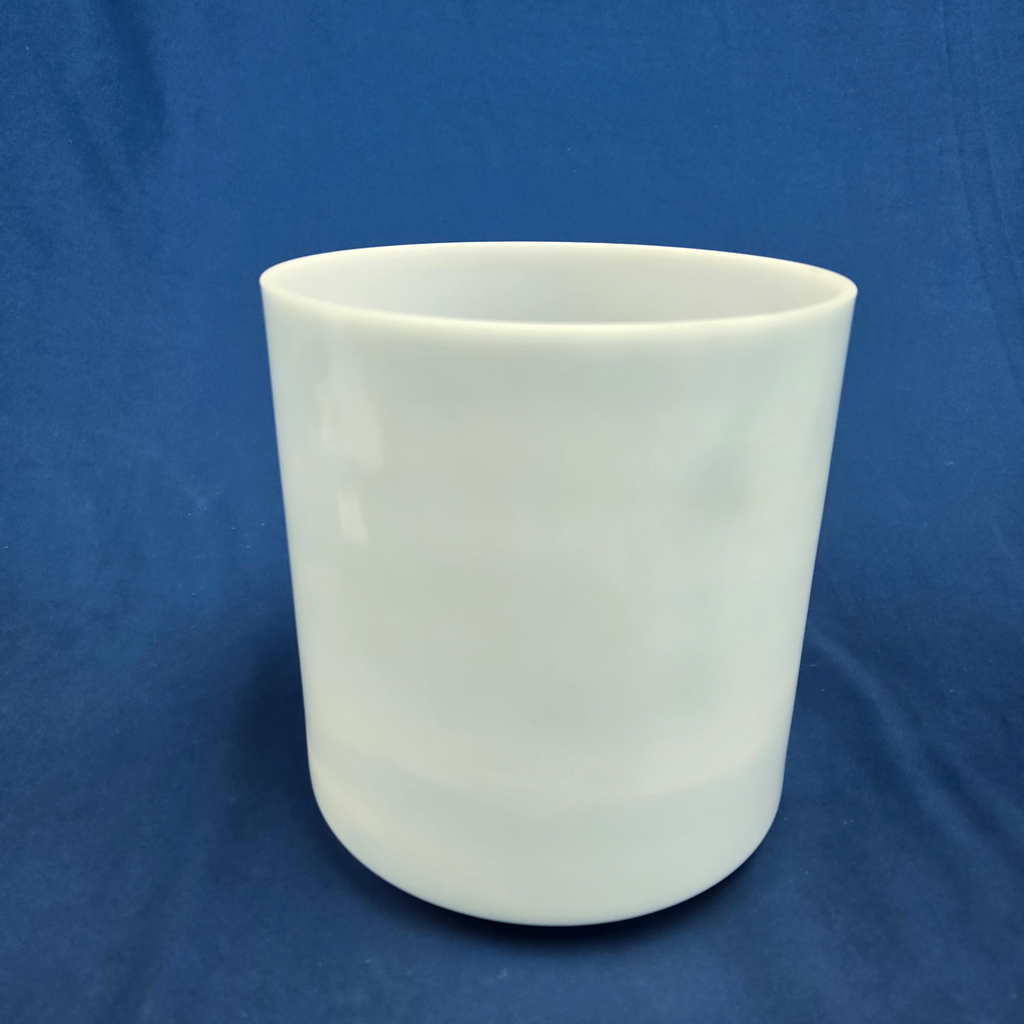 [#3895] 7" Moonstone Infused Quartz Crystal Singing Bowl | 4G-11 | 389 Hz