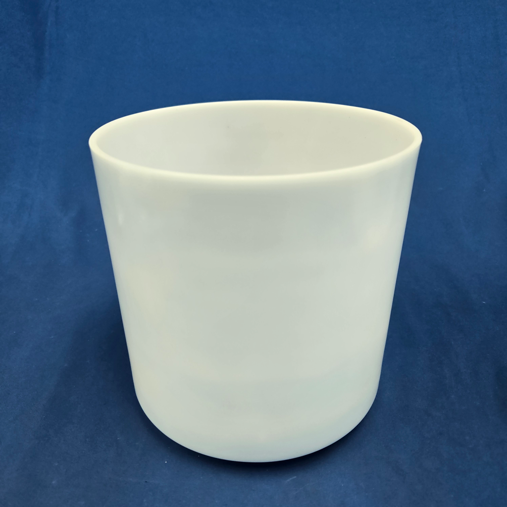 [3900] Moonstone Infused Quartz Crystal Singing Bowl | 7" | 4F+34 | 356 Hz