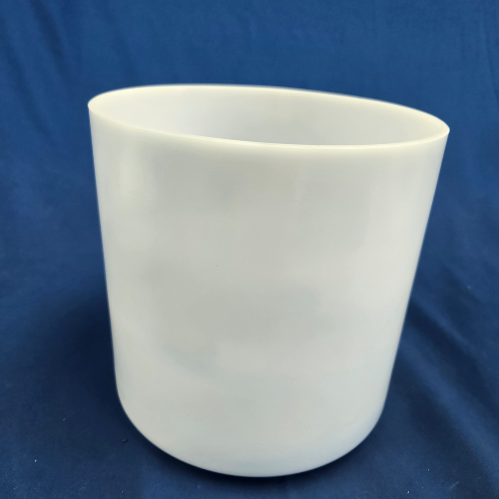 [#3902] 7" Moonstone Infused Quartz Crystal Singing Bowl | 4G+39 | 401 Hz