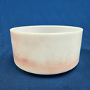 [#3903] 7" Rose Quartz Infused Quartz Crystal Singing Bowl | 4A#+30 | 474 Hz