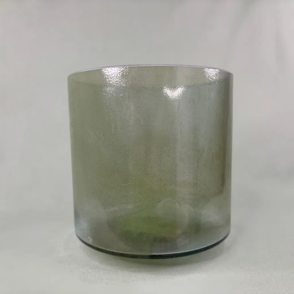 [#1244] 7" Chrysocolla Infused Quartz Crystal Singing Bowl | F#-25