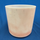 [#3906] 7" Rose Quartz Infused Quartz Crystal Singing Bowl | 4E+7 | 331 Hz