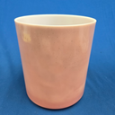 [#3909] 7" Rose Quartz Infused Quartz Crystal Singing Bowl | 4F#-47 | 359 Hz